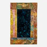 Thomas Lanigan-Schmidt, Faded Sunset; Dark Green Night, 1988-1993, mixed media collage, foil, plastic, staples