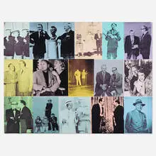Portrait of Jack Benny by Richard Pettibone, 1972, acrylic and screenprint on canvas, sold Oct 2022