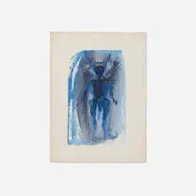 Cameron, Untitled (from the Lion Path series), 1983, watercolor on paper