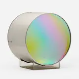 Chuck Prentiss, Number Fifty Seven, 1968, dielectric-coated glass, stainless steel, light and motor