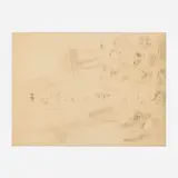 John Altoon, Untitled, charcoal on Normandy Vellum paper