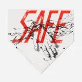 Raymond Pettibon and Ed Ruscha, Safe, 1999, lithograph in colors on shaped Rives BFK