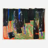 Jun'ichi Dobashi, Paris #23, 1969, gouache and watercolor on paper