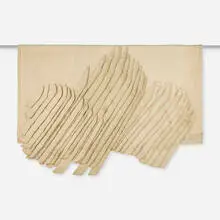 Jagoda Buić, Tapestry, c. 1975, wool, metallic thread