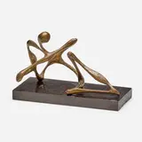 Herbert Ferber, Untitled, 1946, patinated bronze, fiberboard