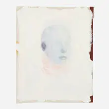 Head & Senses by Enrique Martinez Celaya, 1998, mixed media on paper, sold Oct 2022