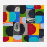 Charles Arnoldi, Untitled (04.31), 2004, gouache on collaged paper laid to board