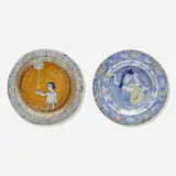 Michael and Magdalena Suarez Frimkess, Plates, pair