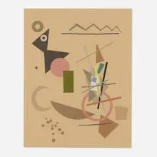 Paul Kelpe, Untitled, 1953, collage on illustration board