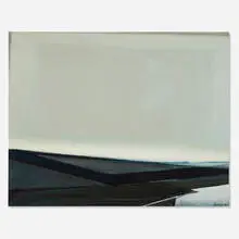 Raimonds Staprans, Airport, 1968, oil on canvas