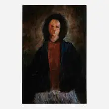 Bruce Conner, Woman in Rain, 1956, oil on Masonite