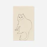 Bruce Conner, Untitled (Cat), 1956, ink on Neenah Bond