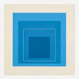 Josef Albers, WLS XIII (from White Line Squares (Series II)), 1966, lithograph in colors on Arches Cover