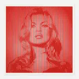 Thierry Guetta, Kate Moss (Red), 2015, screenprint in colors