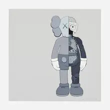 Kaws, Dissected Companion (Gray), 2006, screenprint in colors