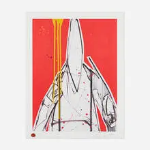 Futura 2000, Pointman (Red), 2009, screenprint in colors