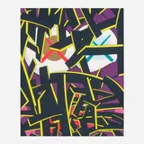 Kaws, Paper Smile, 2012, screenprint in colors on Saunders Waterford