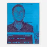Russell Young, Steve McQueen (from Pig Portraits series), 2004, screenprint in colors on Somerset