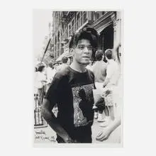 Ricky Powell, Basquiat W. Broadway 1986, giclée print