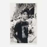 Ricky Powell, Basquiat W. Broadway 1986, giclée print