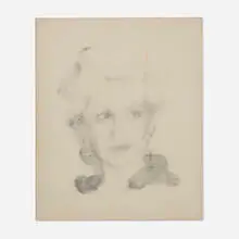 Rachel Howard, Carol, 1997, ink on linen