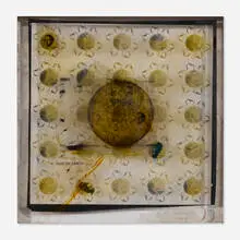 Doug and Mike Starn, Untitled, 1994, acetate photo-collage with tape and silicone on acrylic