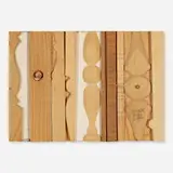 Donald Roller Wilson, Untitled, 1971, wood and canvas collage