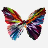 Butterfly Spin Painting by Damien Hirst, 2009, acrylic on paper, sold Dec 2024