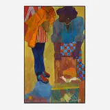 William Cumming, Family Stroll, 2004, tempera on panel