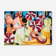 Judith Linhares, Serenade, 2000, acrylic on paper