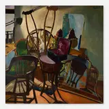 Jack Beal, Random Walk (Crutches), 1965, oil on canvas