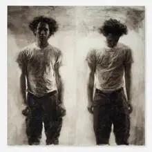 Mary Borgman, Outside In, 2004, charcoal on Mylar