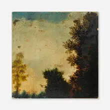 Joan Nelson, Untitled #159, 1987, oil and wax on panel