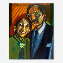 Frederick J. Brown, Joel and Sherry Mallin, 1996-98, oil on canvas