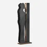 David Smyth, Problem of Sense Perception II, painted steel with collaged gelatin silver print