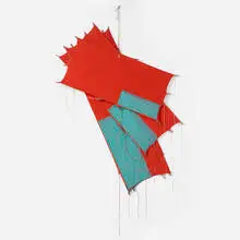 Richard Smith, Figure VII, 1980, synthetic polymer paint on canvas, aluminum, string
