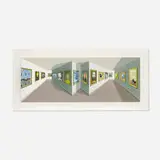Patrick Hughes, Magrittes, 2004, 3D lithograph with hand-coloring in Perspex presentation box