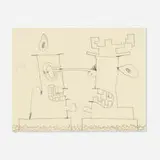 Carroll Dunham, Untitled, 1996, graphite on paper