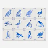 Mark Dion, Birds of Antwerp, 1993, glazed tile