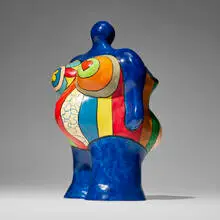 Niki de Saint Phalle, Nana vase, 1984, painted polyester resin