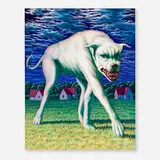 Leonard Koscianski, Nice Doggie, 1997, oil on panel