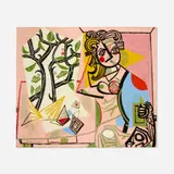 Byron Browne, Woman with Still Life, 1945, oil on canvas