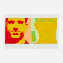 Wayne Gonzales, Untitled (Lee Harvey Oswald), 2000, gouache on laserprint