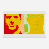 Wayne Gonzales, Untitled (Lee Harvey Oswald), 2000, gouache on laserprint