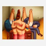 Roy Carruthers, The Interview, 1979, oil on canvas