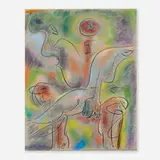 André Masson, Ixion, 1971, pastel on paper laid to canvas