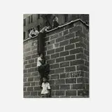 Morris Huberland, Human Ladder, East Side, NYC, c. 1945, gelatin silver print