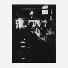Gil Leora, Simons (Man in Bar), gelatin silver print