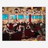 Edmund Nägele, Butlin's Bognor Regis Lounge Adjoining Indoor Heated Pool, digital print mounted to aluminum