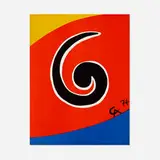 Sky Swirl (from the Flying Colors Collection) by Alexander Calder, 1974, lithograph in colors, sold Nov 2022